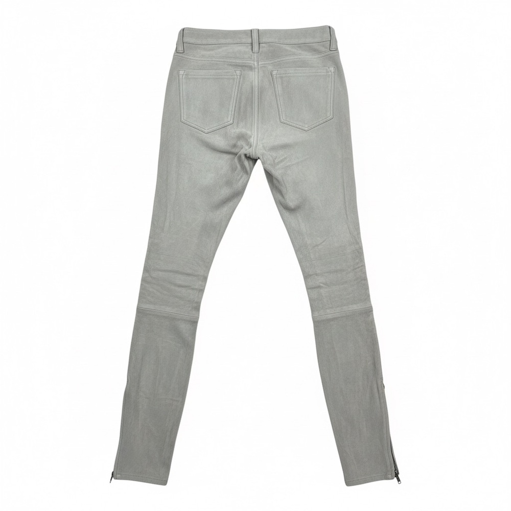 J Brand Lamb Leather Skinny Pants Beige Suede Size 26 - Picture 2 of 3